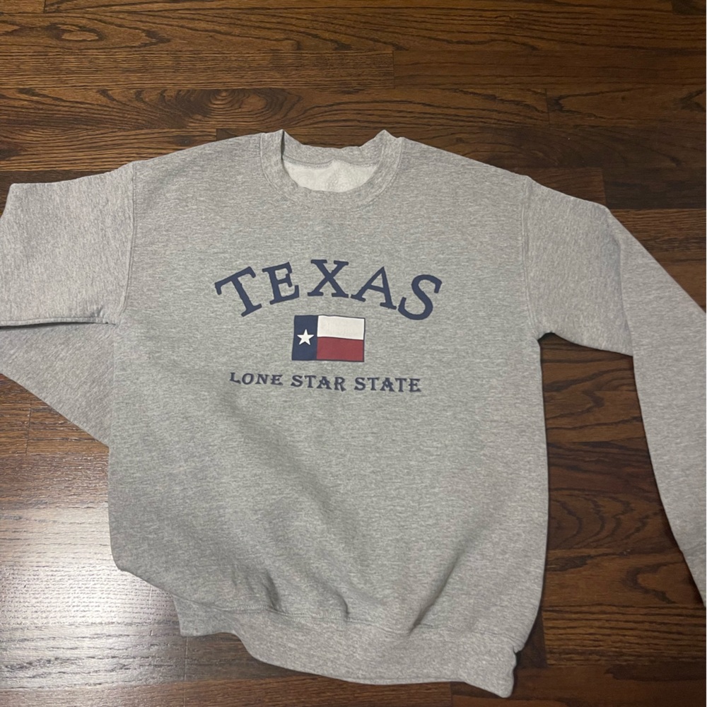 Texas grey crewneck